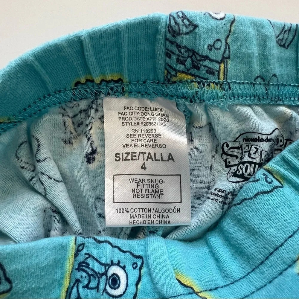 SpongeBob SquarePants pj pants with white t-shirt - Picture 6 of 6